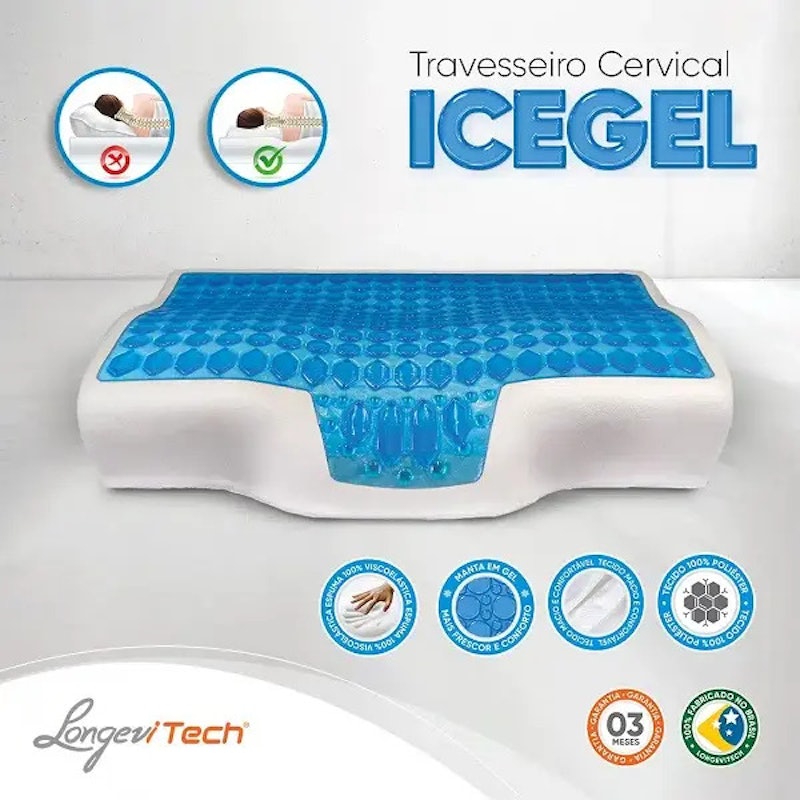 Travesseiro Cervical Ice Gel 1