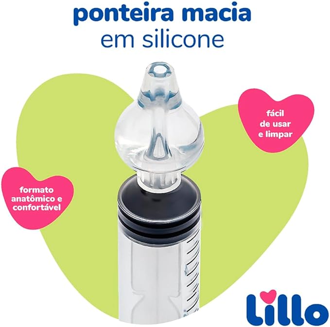 Kit de Seringa Lavagem Nasal Lillo 3