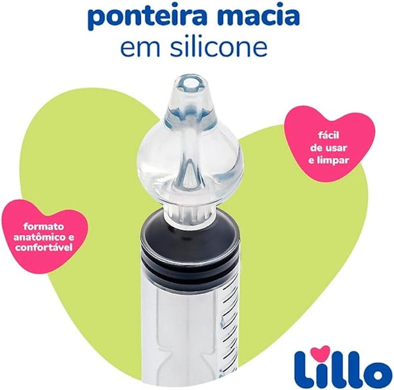 Kit de Seringa Lavagem Nasal Lillo 3