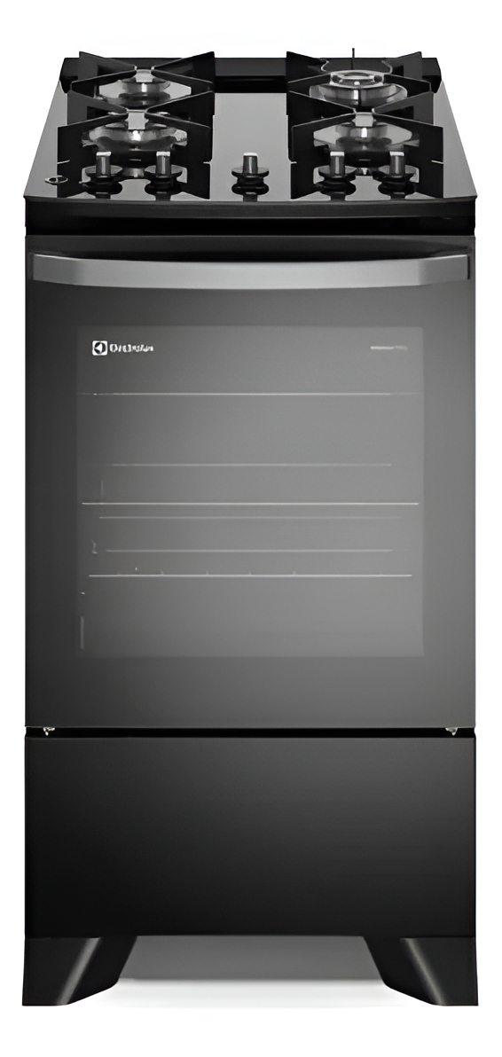 Fogão 4 Bocas Electrolux Preto Efficient Mesa Vidro 1
