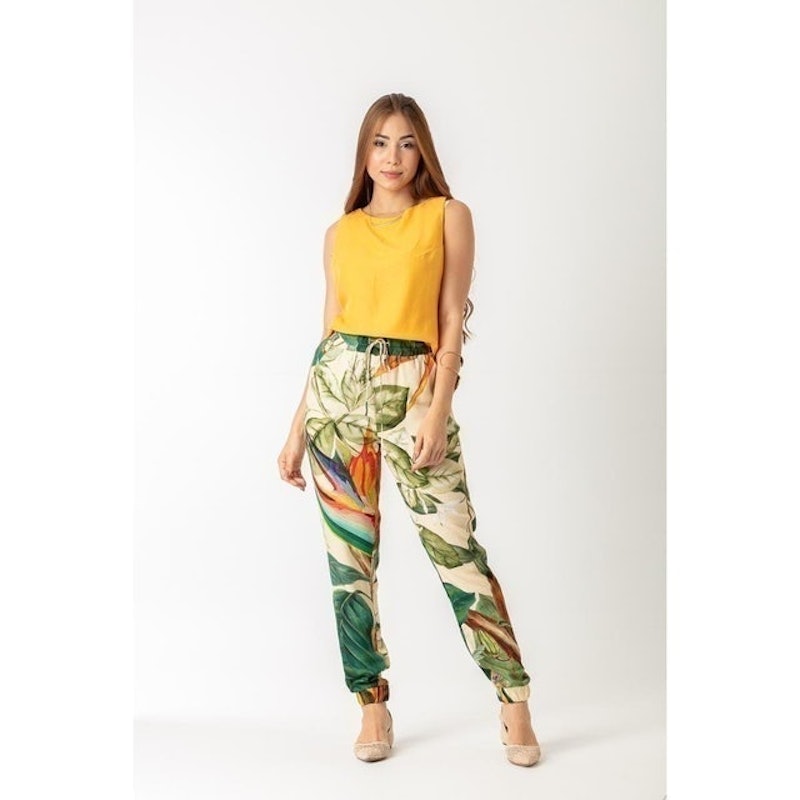 Calça Jogger Feminina Linho Clara Arruda 3