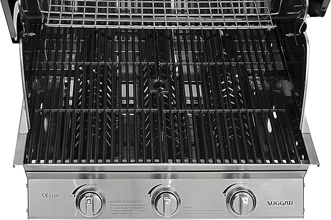 Churrasqueira para Bancada Inox a Gás 3