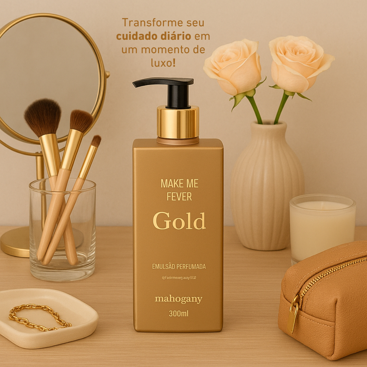 Hidratante Desodorante Corporal Make Me Fever Gold 4