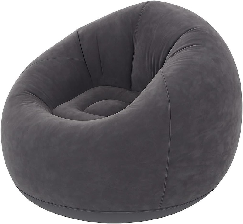 Sofá Poltrona Puff Inflável Deluxe Aveludado 1