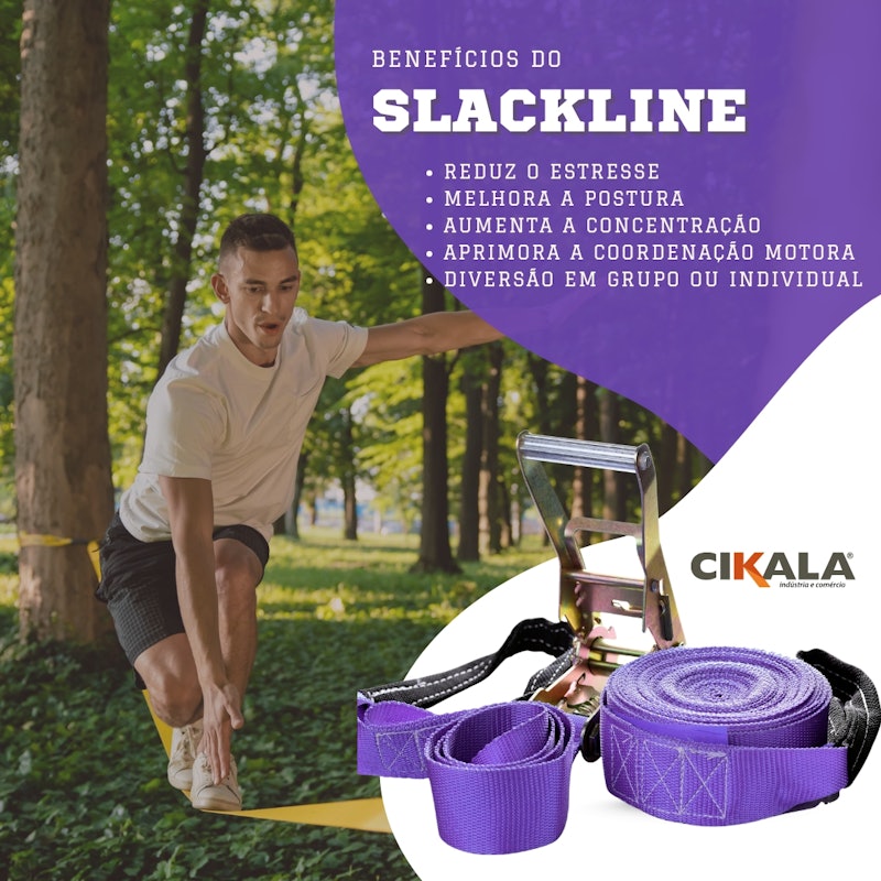 Slackline Roxo Cikala 3