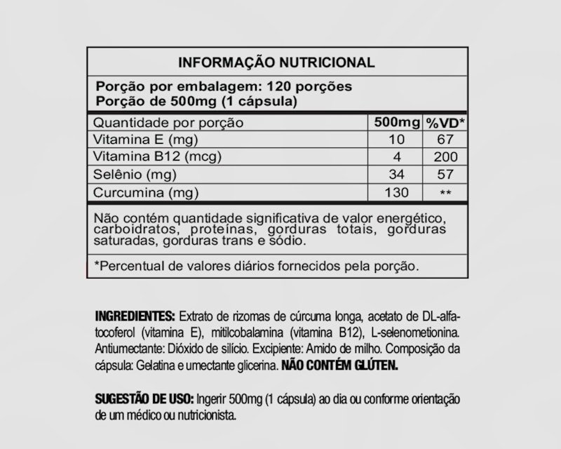 Cúrcuma + Ativos 3