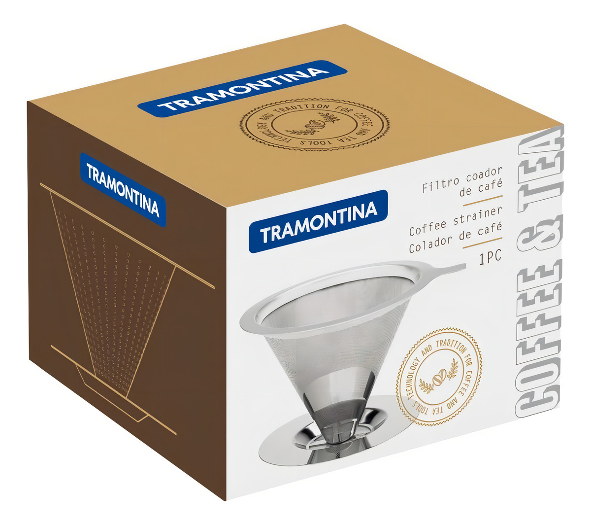 Coador de Café Tramontina em Aço Inox 6