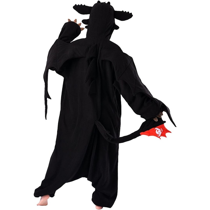 Macacão Kigurumi Dragão Preto 2