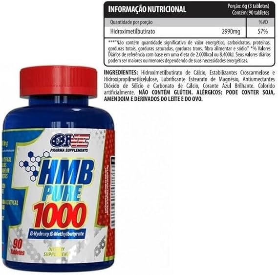 HMB Pure 1000 mg 90 Tabs 2