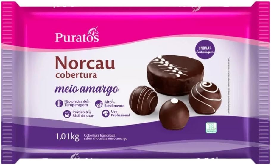 Norcau Cobertura Meio Amargo Barra 1