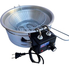 Fritadeira Industrial Elétrica Tacho Redondo Inox 5 L