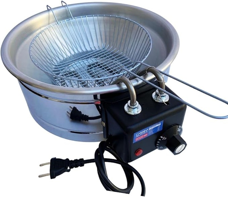 Fritadeira Industrial Elétrica Tacho Redondo Inox 5 L 1