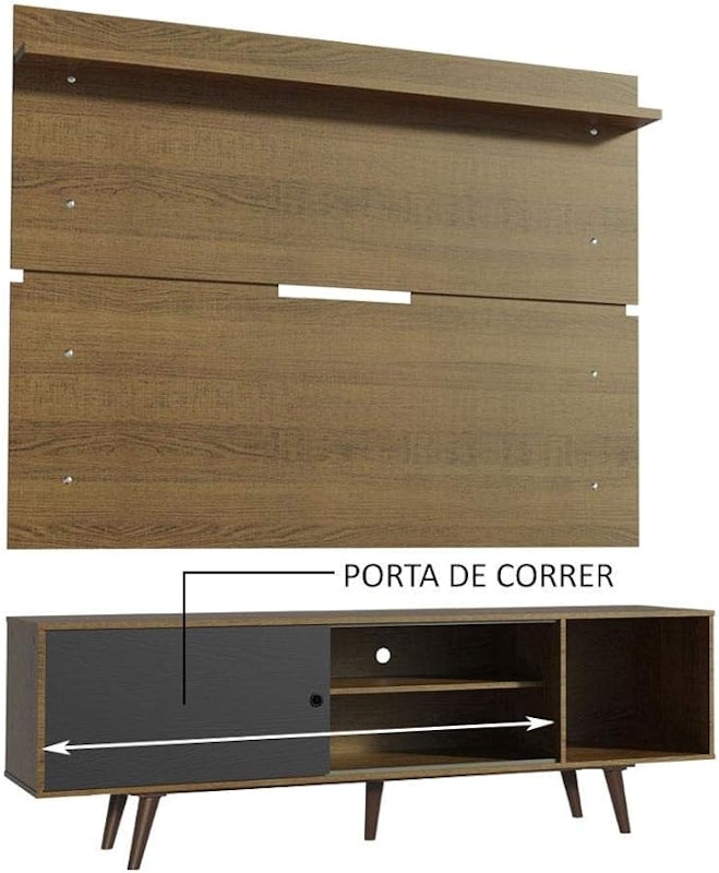 Rack Madesa Dubai para TV até 65 Polegadas com Pés 2