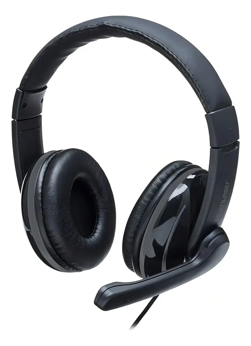 Headset Pro Conexão P2/P3 Cabo de 210 cm Preto Multi 1
