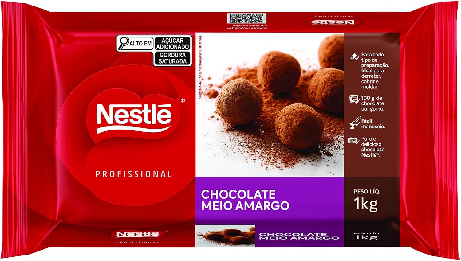 Barra de Chocolate Meio Amargo 1