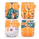 HAPPY FLUTE Kit 4 Fraldas Reutilizáveis Happy Flute Estampa Raposa Laranja + 4 Absorventes 1