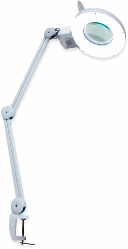 Lupa Articulada LED 5D com Apoio de Bancada 1