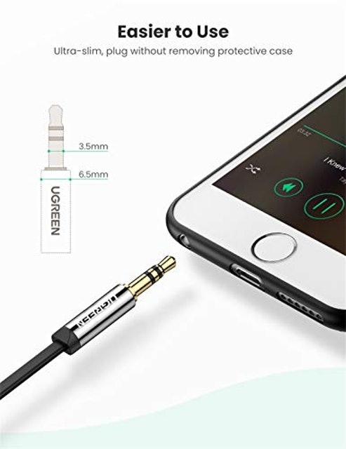 Cabo de Áudio P2 Ugreen 3,5 mm Macho p/ Ângulo 90 Graus 5