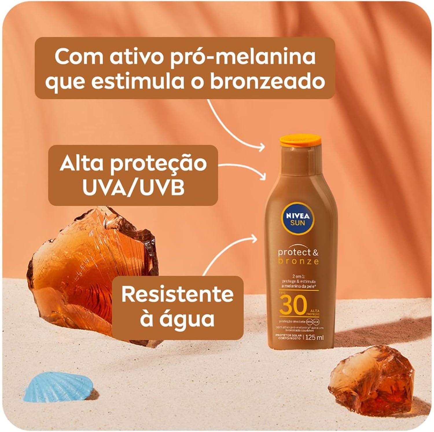 NIVEA SUN Protetor Solar Protect & Bronze FPS 30 3
