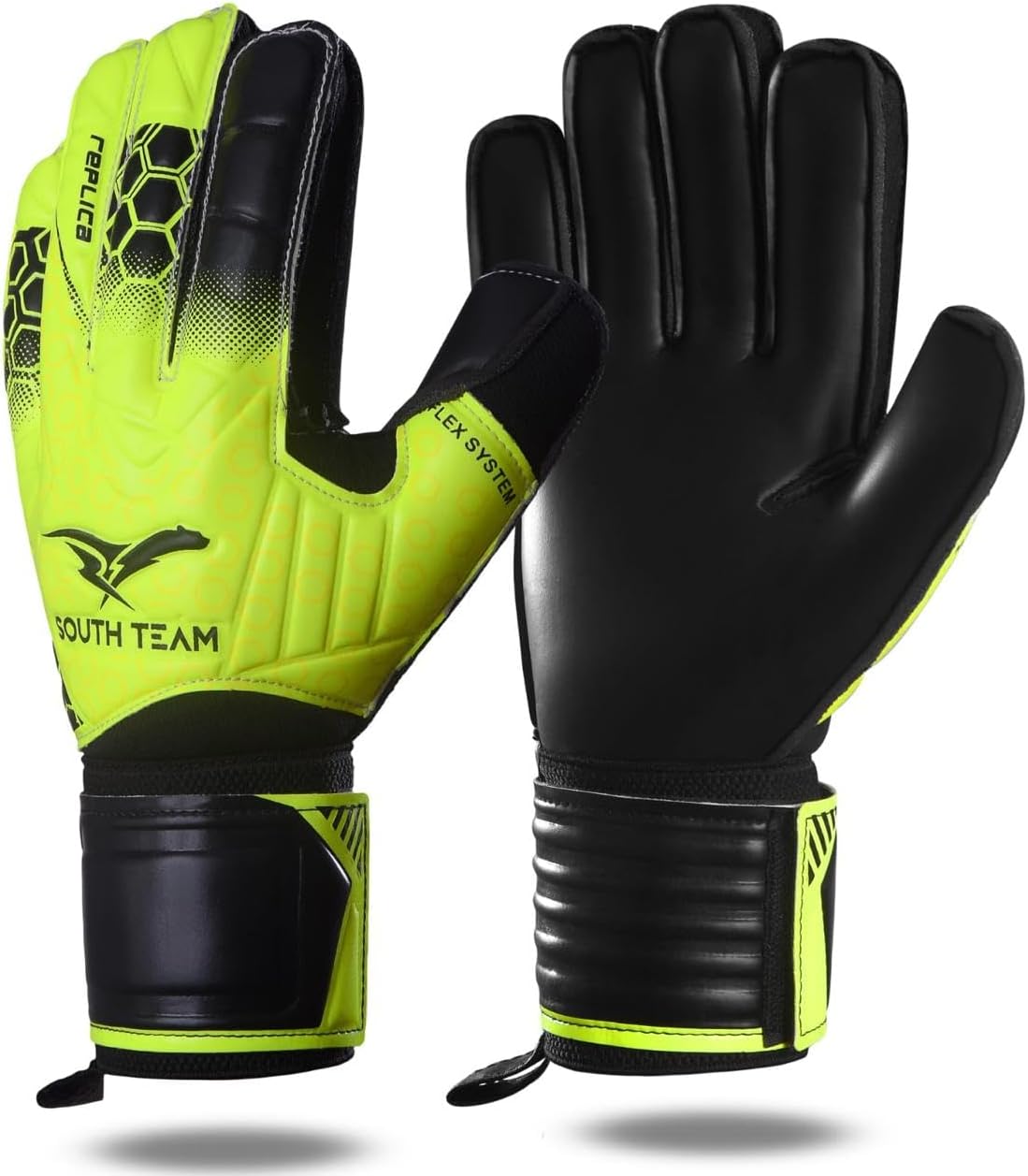 Luva Goleiro Profissional com Talas Proteção Resistente Grip TRB Sports 2