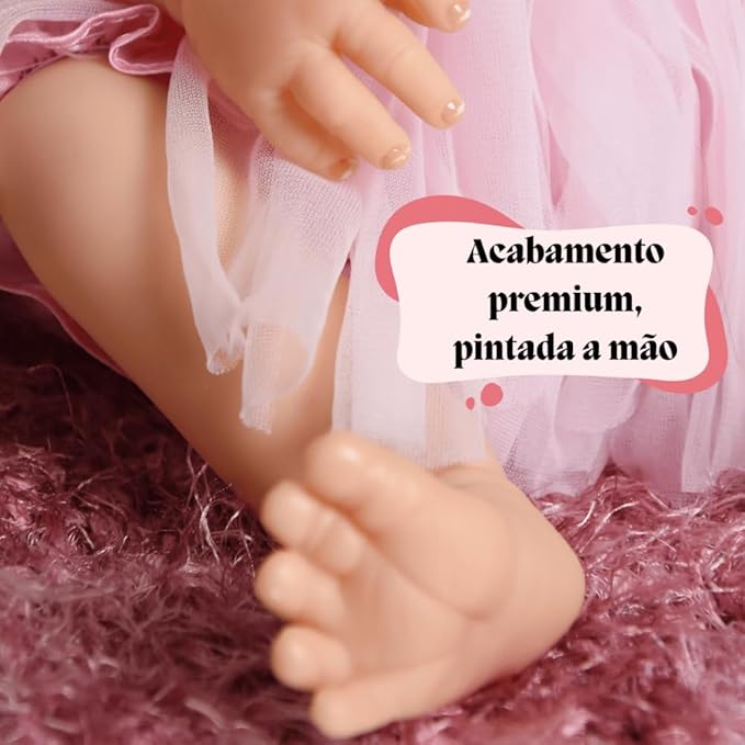 Boneca Bebê Sweetie Reborn Coelhinha 4