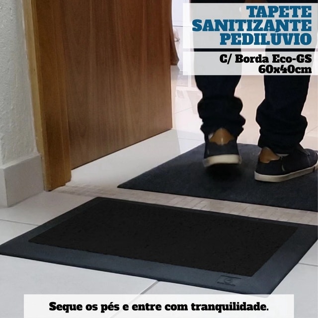 Tapete Pedilúvio Sanitizante com Bordas Eco-GS 5
