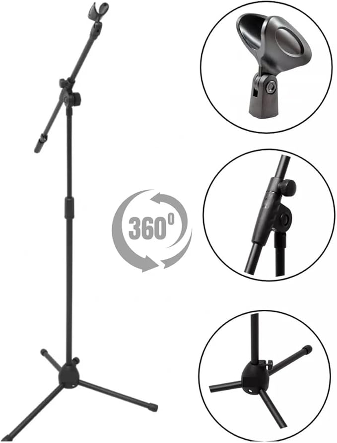 Suporte Tripé para Microfone com Cachimbo KLX 2