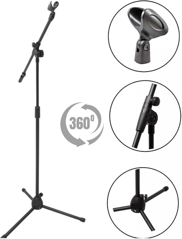 Suporte Tripé para Microfone com Cachimbo KLX 2