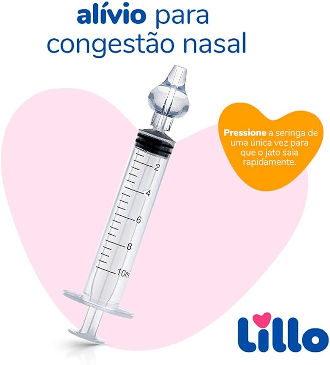 Kit de Seringa Lavagem Nasal Lillo 4