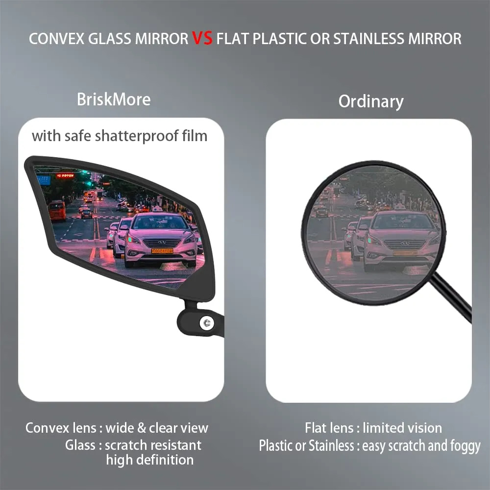 Retrovisor para Bicicleta Ajustável Rotativo BriskMore 4