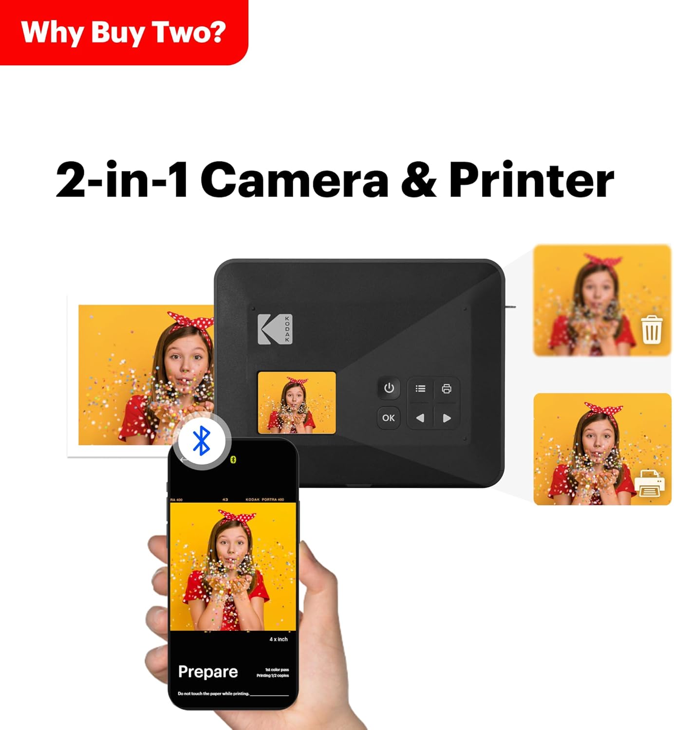 Kodak Mini Shot 3 Retrô Camera Instantânea e Photo Printer  2