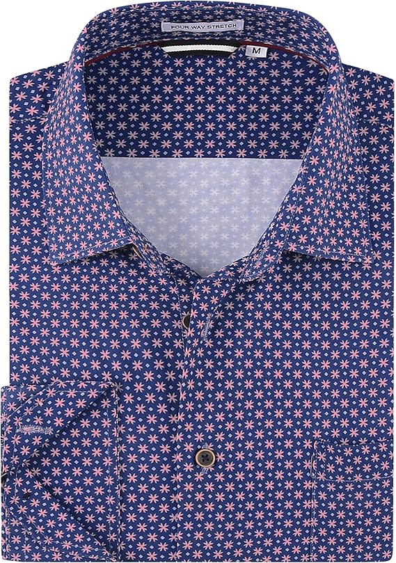 Camisa Social Masculina Estampada Alex Vando 1