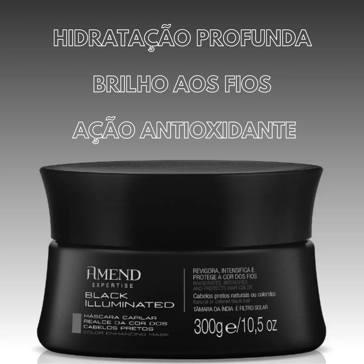 Máscara Amend Expertise Realce da Cor Black Illuminated 3