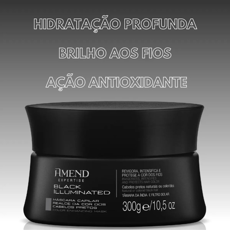 Máscara Amend Expertise Realce da Cor Black Illuminated 3