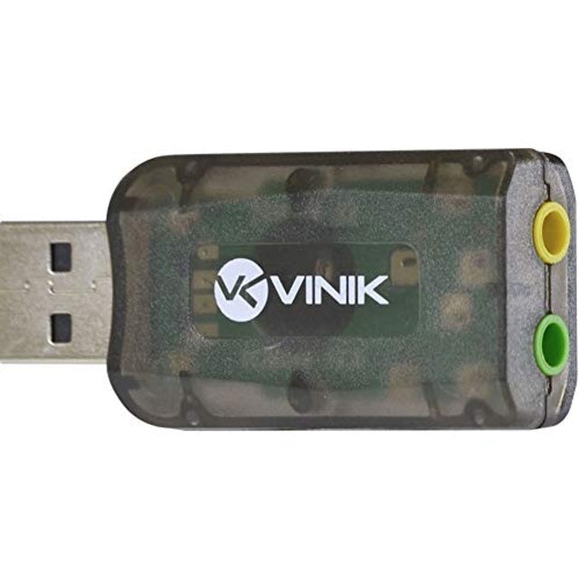 Adaptador VINIK Placa de Som USB 5.1 Canais Virtual AUSB51 1