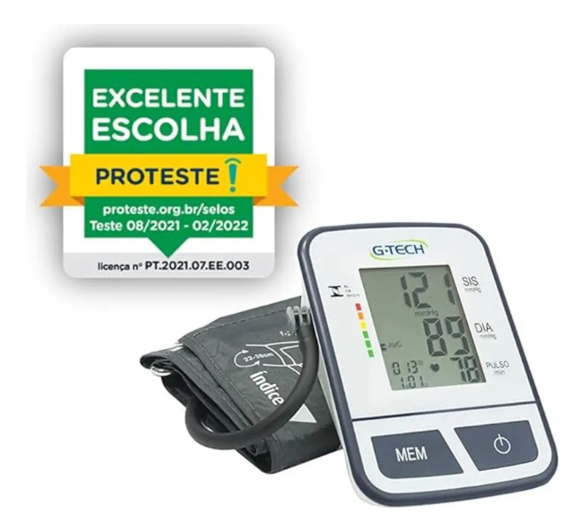 Aparelho de Pressão Digital Automático de Braço G-Tech BSP11 5