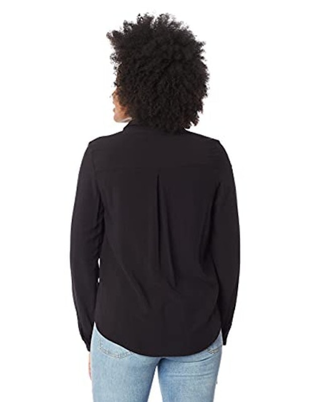Camisa Básica Feminina com Bolsos Frontais 2