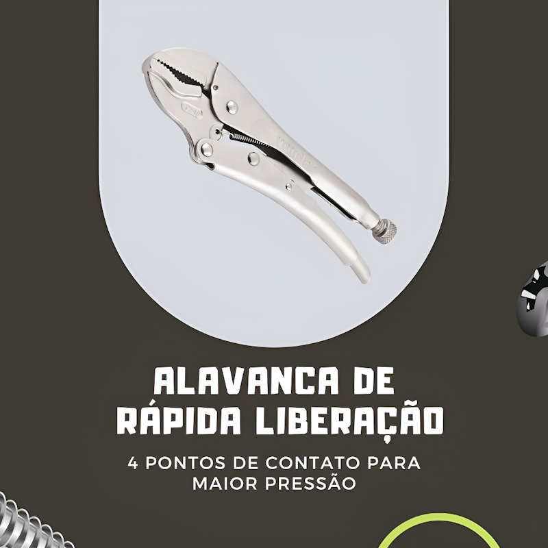 Alicate de Pressão 10" Mordente Reto Plus 2