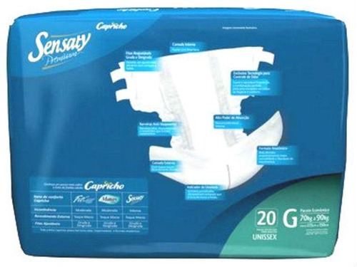 Fralda Geriátrica Sensaty Premium Noturna  2