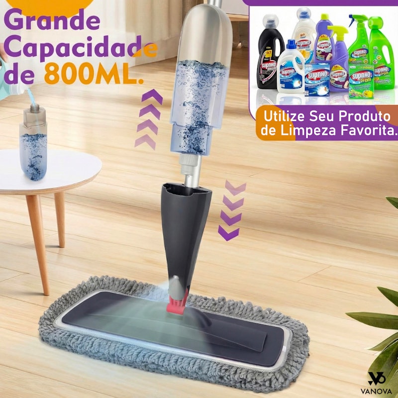 Mop Spray com 800 ml Vanova 2