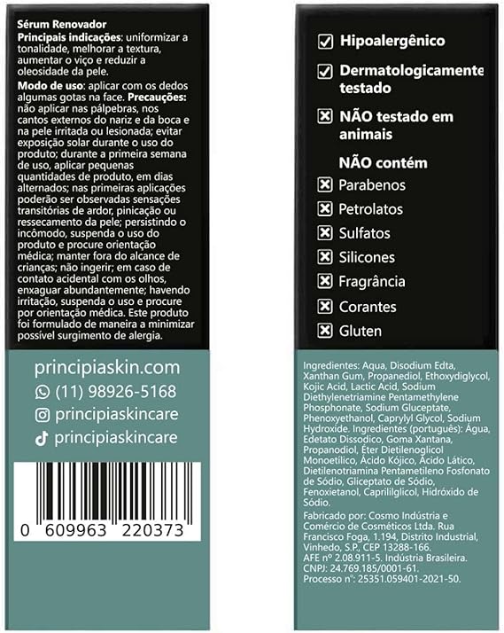 Sérum Facial Ácido Lático + Kójico 3