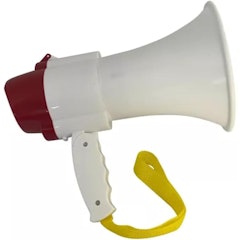 Megafone Portátil Recarregável Sirene Gravador
