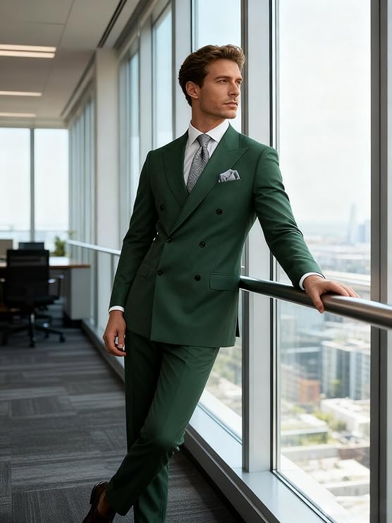 Terno Masculino Slim Fit Trespassado 2 Peças Wangyue 3