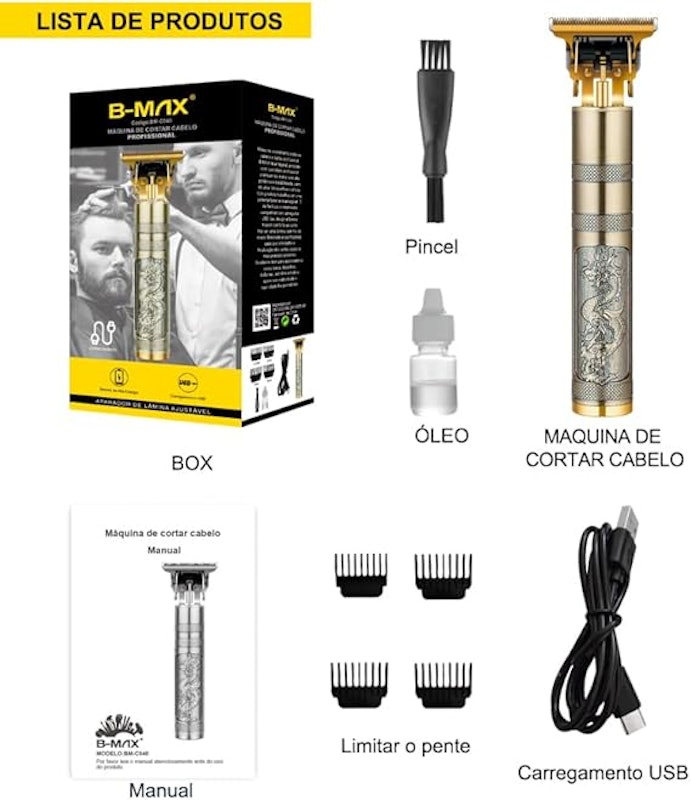 Máquina de Cortar Cabelo Profissional B-MAX 2