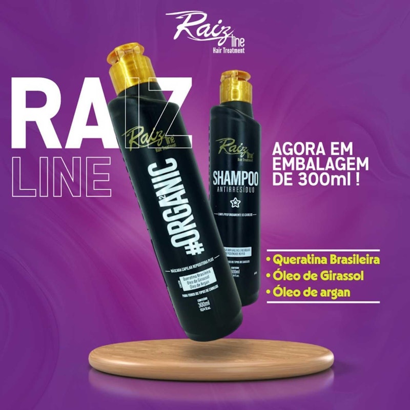 Kit Progressiva Alisamento Semi-Definitivo Orgânico Raiz Line 3