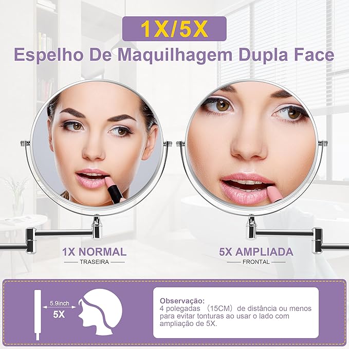 Espelho Dupla Face de Parede 2