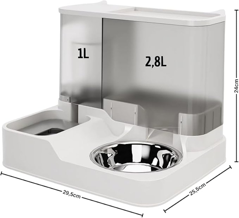 Alimentador Pet Automático com Bebedouro por Gravidade 3