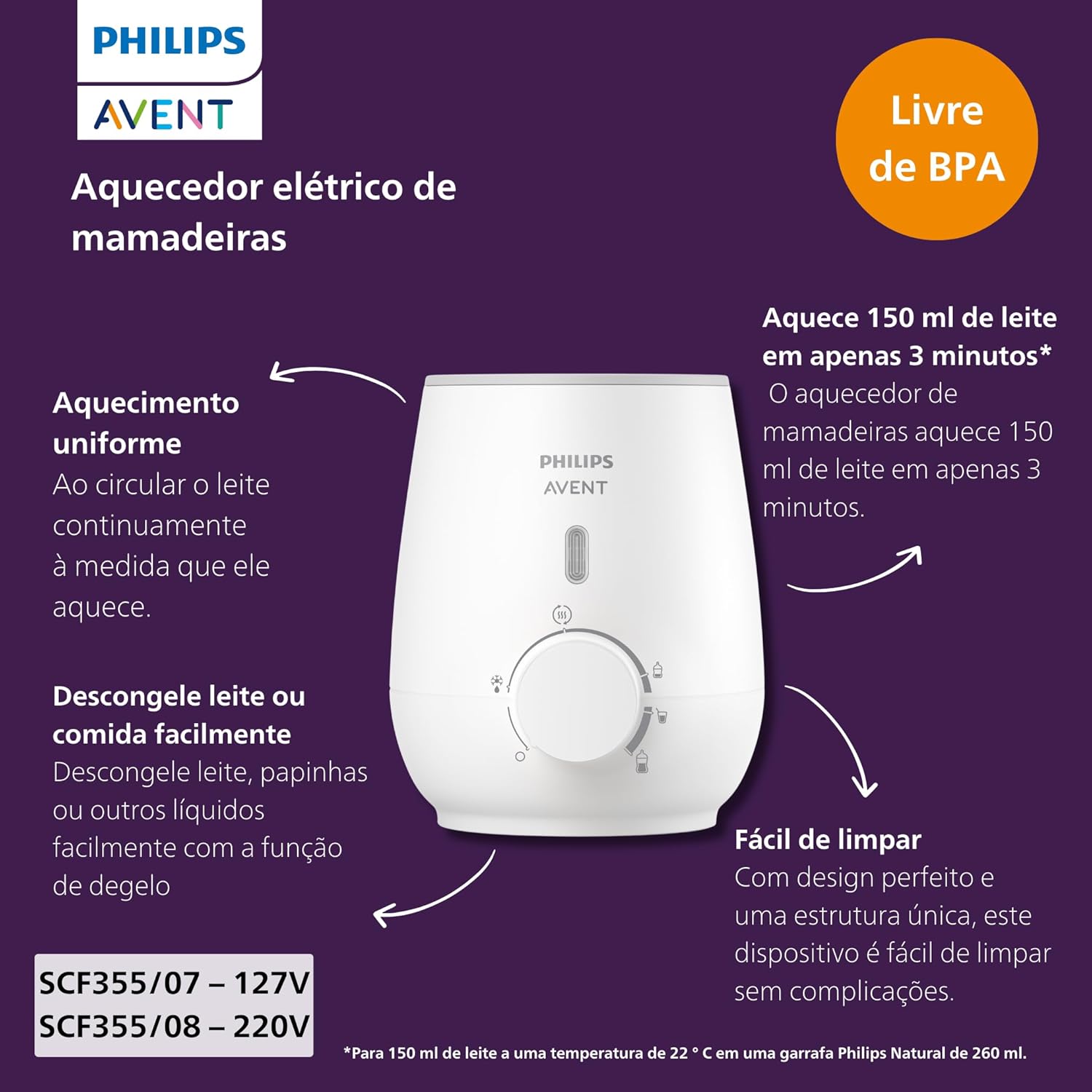 Aquecedor de Mamadeira Philips Avent 5