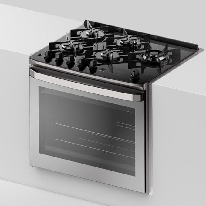 Fogão de Embutir 5 Bocas Experience Mesa de Vidro e Grill 2