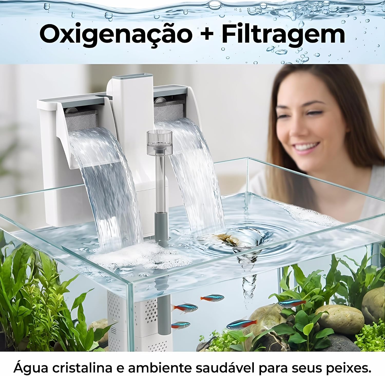 Filtro Aquário Hang On Cascata 5 W 500 L/h 3